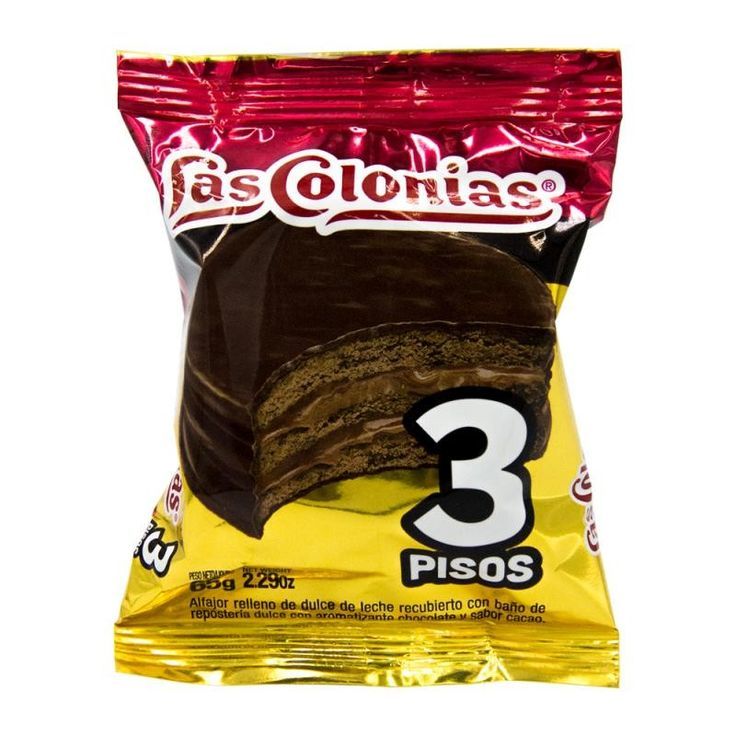 Alfajor triple Colonias. Blanco y Negro